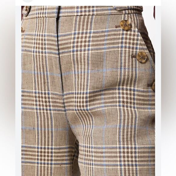 Veronica Beard Hunter button-detail cropped pants size 6 NWT $448 - Picture 3 of 10